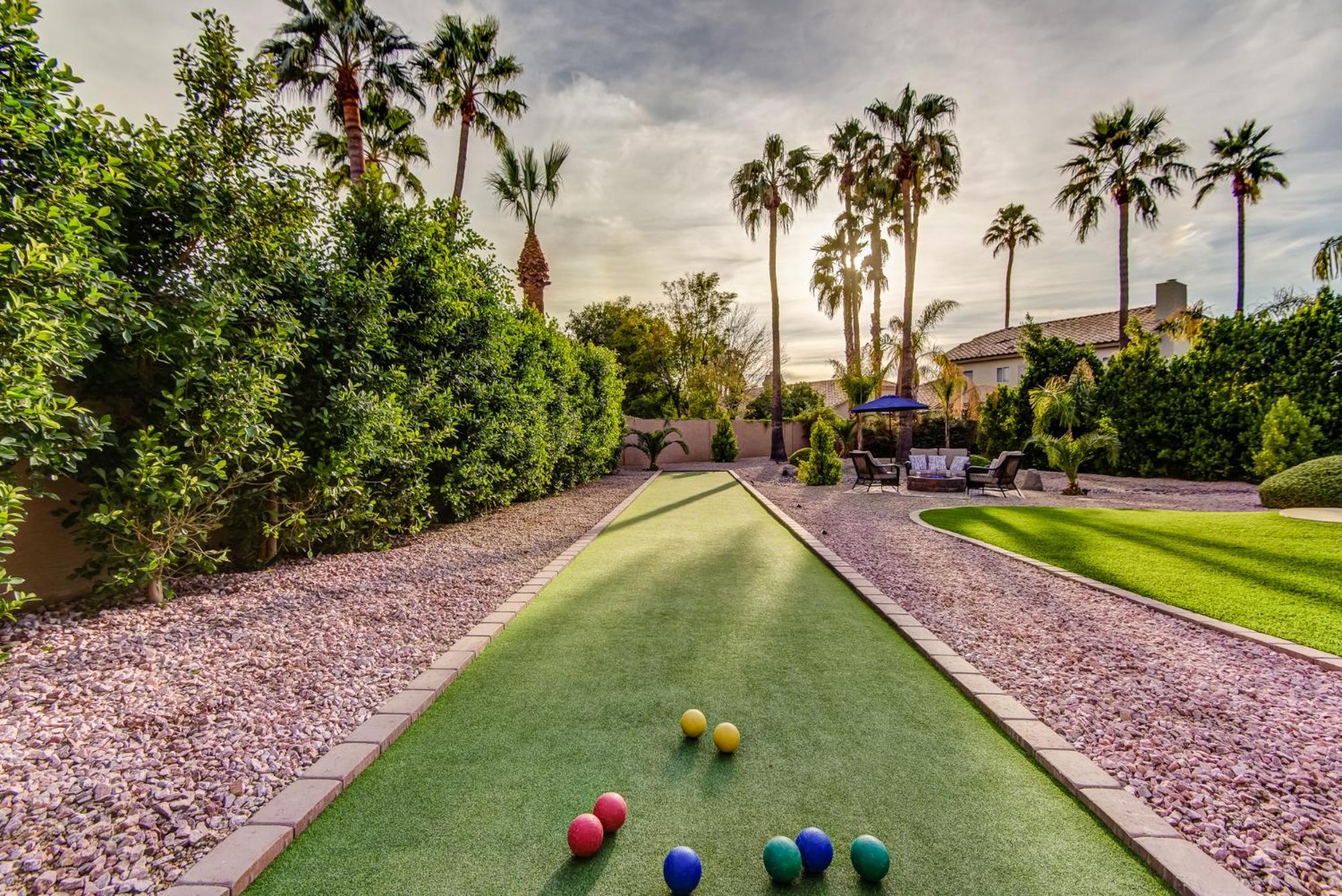 Scottsdale Desert Dream Estate Resort Style Lounging, Palm Trees, Pool & Hot Tub, Putting Green Phoenix Exterior photo