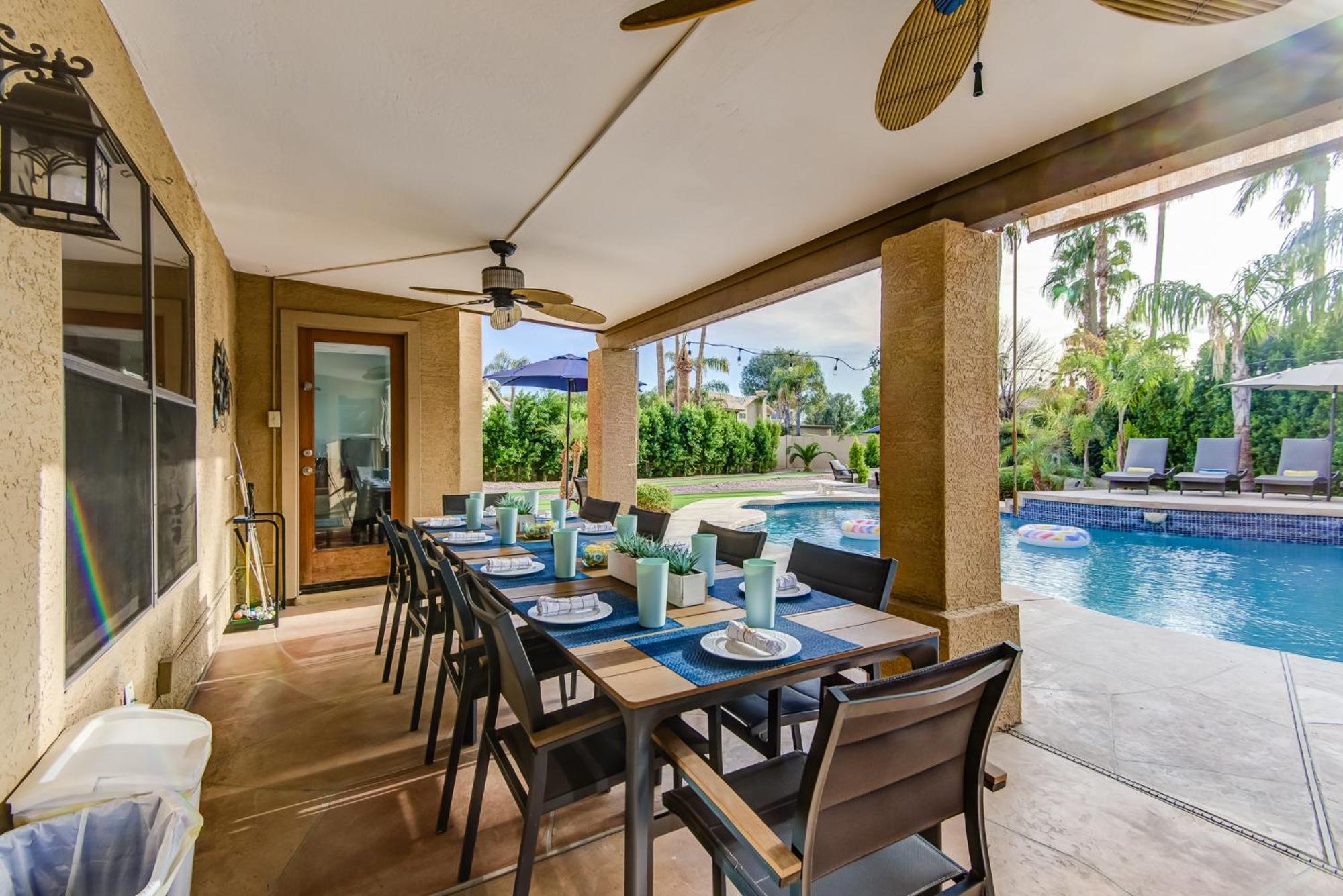 Scottsdale Desert Dream Estate Resort Style Lounging, Palm Trees, Pool & Hot Tub, Putting Green Phoenix Exterior photo